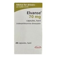 Elvanse 70mg X 28Caps