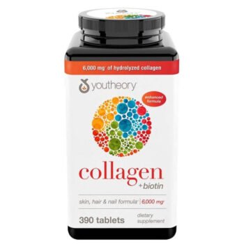 Youtheory Collagen plus Biotin 6,000mg X 390Tabs