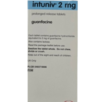 Intuniv (Guanfacine) 2mg PR x 28Tabs